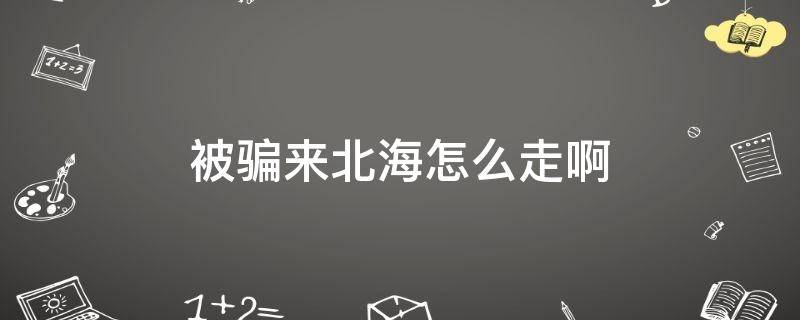 「经验分享」被骗来北海怎么走啊