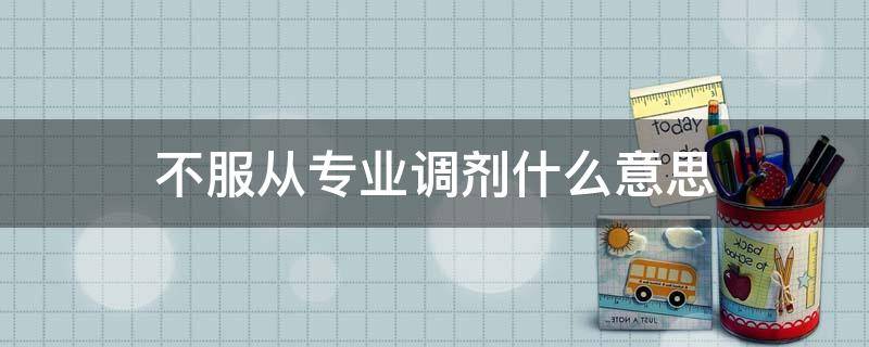 「重点」不服从专业调剂什么意思
